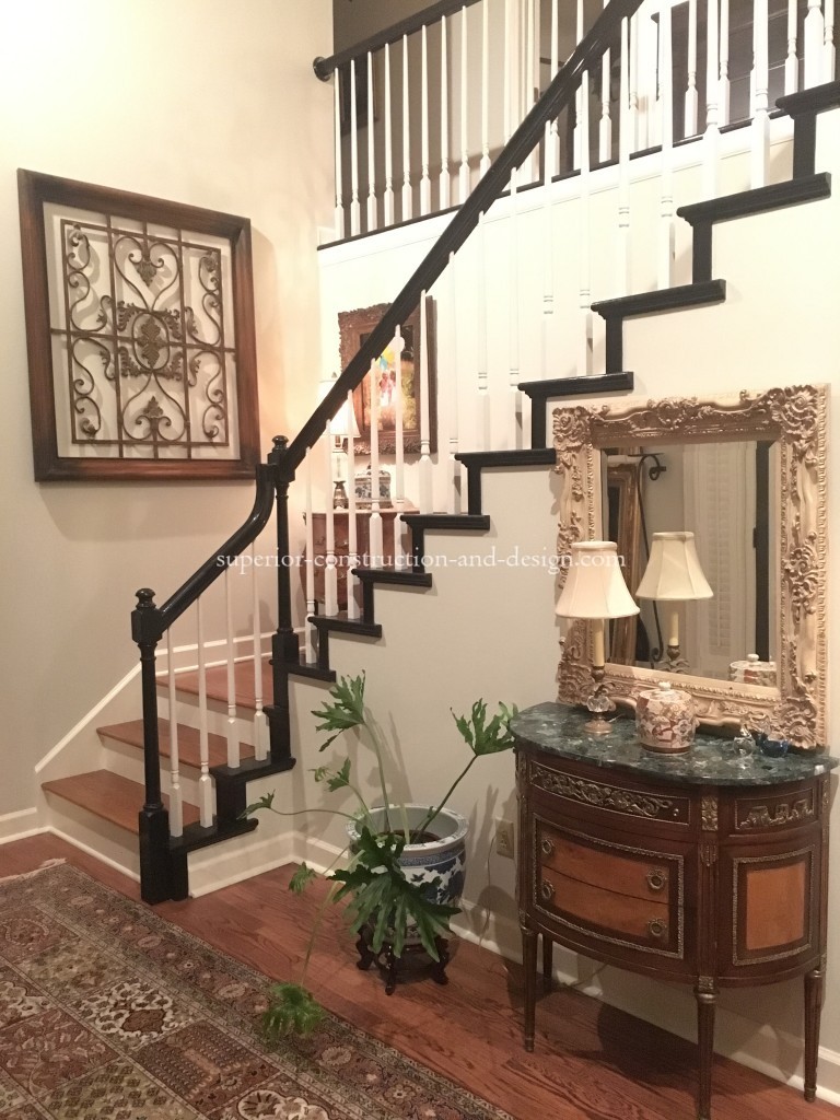 how to update an 80's oak staircase