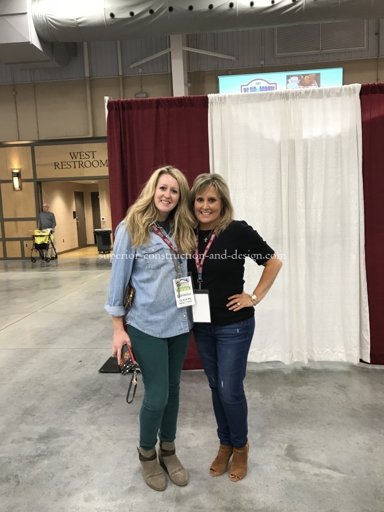 Elizabeth Scruggs of Superior Construction and Design Lebanon TN and January Alexander J. Alexander Home at the Southern HOme and Garden Expo
