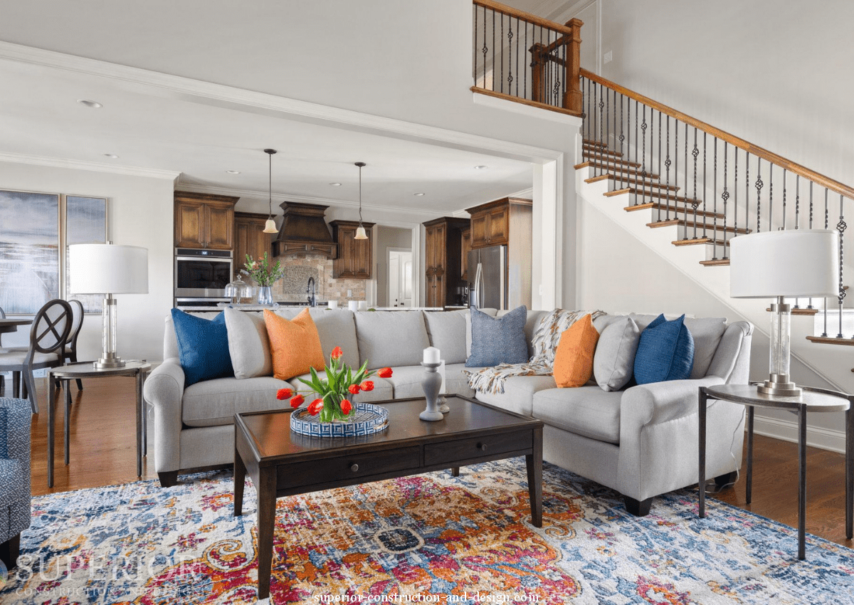 superior-construction-and-design-mt-juliet-tn-color-in-the-home-area-rug-colorful-grey-traditional-sectional-sofa