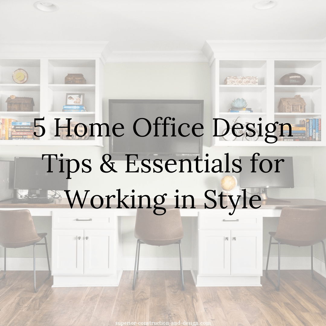 5 home office design tips and essentials for working in style