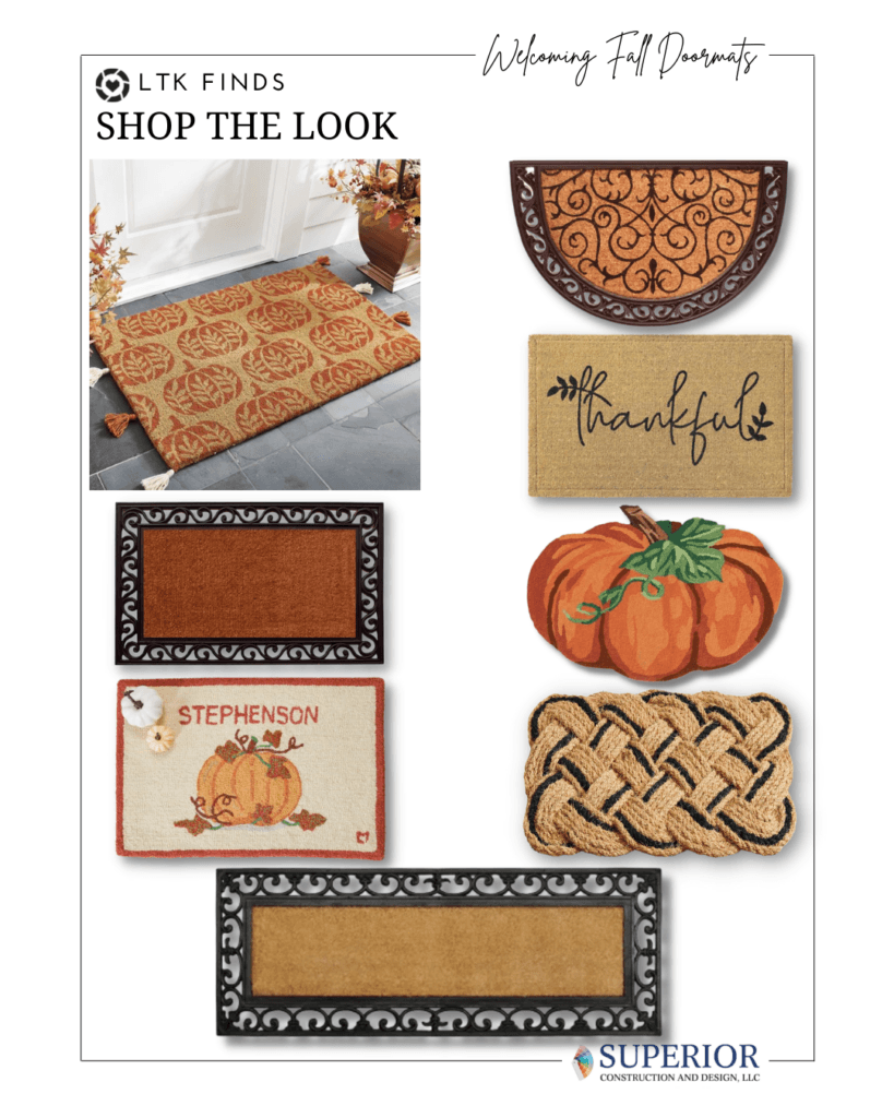 Shop The Look Welcoming Fall Doormats