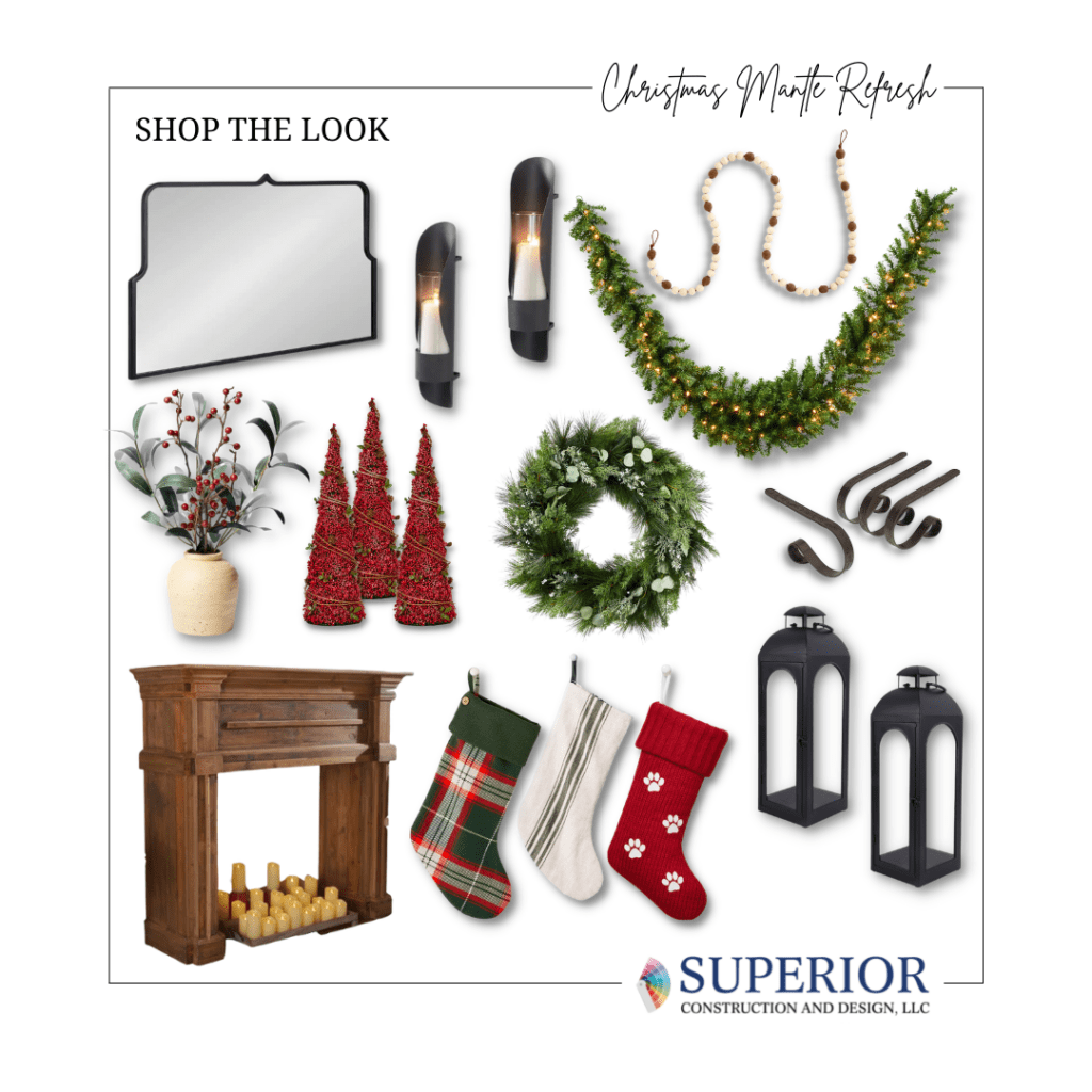 Shop The Look Christmas Mantle Refresh