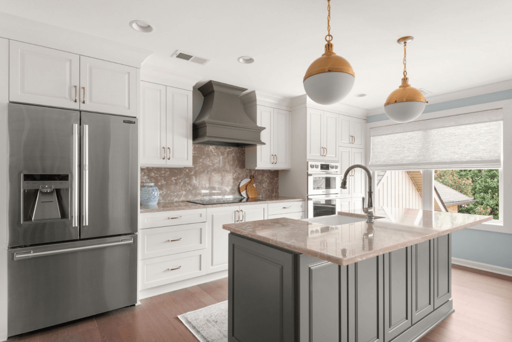 home addition kitchen design pendants island cambria quartz custom hood two ovens wilson county tn