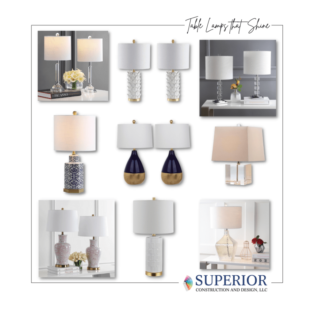 Shop The Look - Table Lamps that Shine